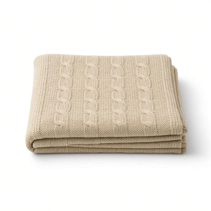 RestHaven Knit Cotton Throw