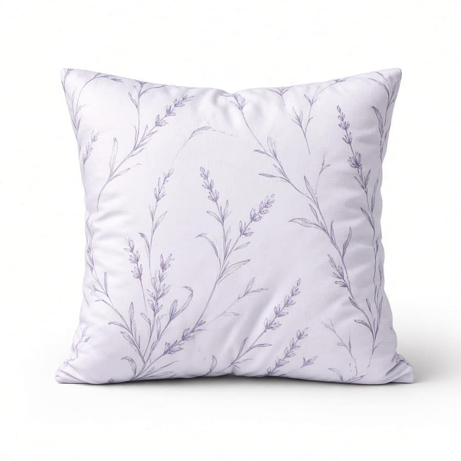 TranquilWave Lavender Infused Pillow
