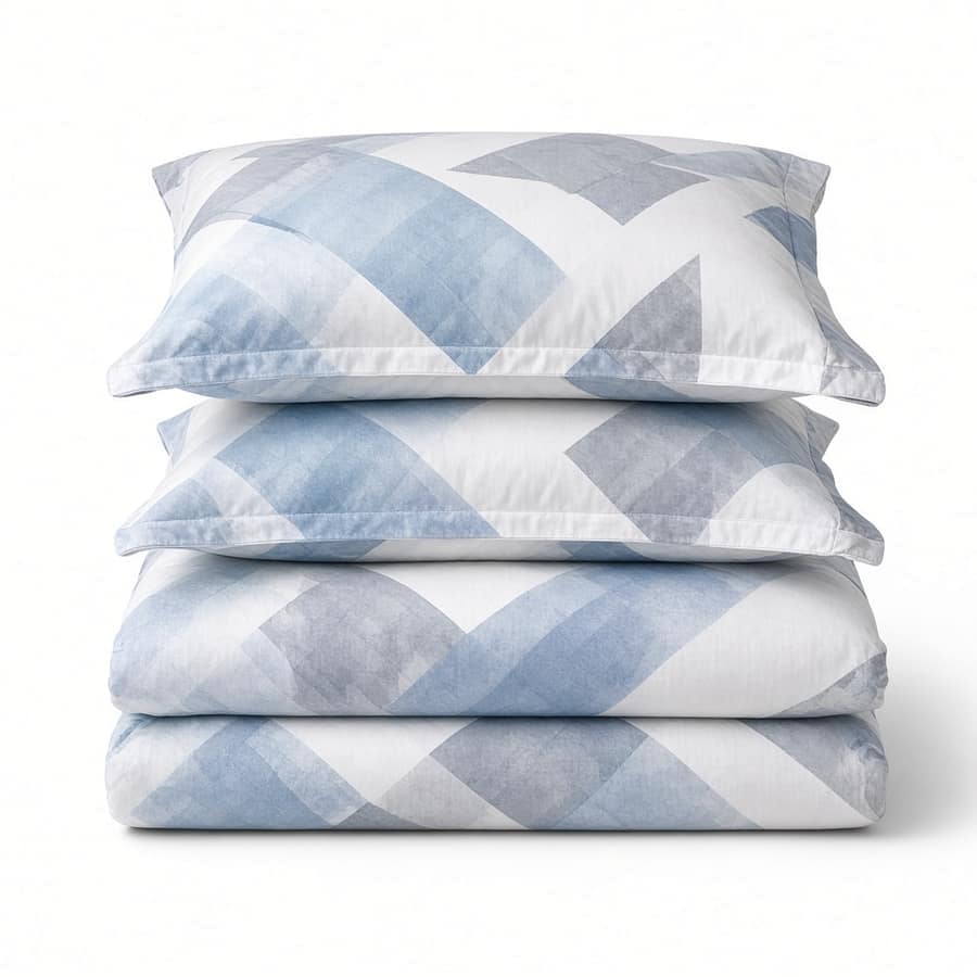 TranquilWave Printed Duvet Cover Set